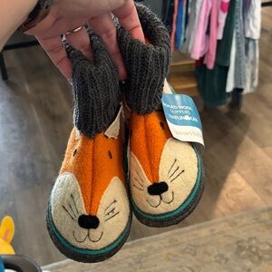 Garnet Hill Kids Boiled Wool Slippers